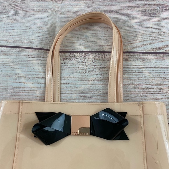 Ted Baker plastic tote carry bag with bow tie accent - OS - Picture 4 of 8